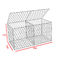 ลวดสแตนเลสหกเหลี่ยม 2.2 มม. บรรจุ Gabion Baskets Fence